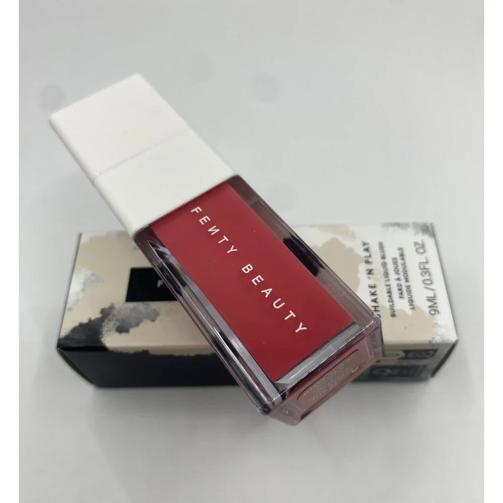 Fenty Beauty Shake 'N Play Buildable Liquid Blush Fiya Papaya 02 0.3 fl oz NIB
